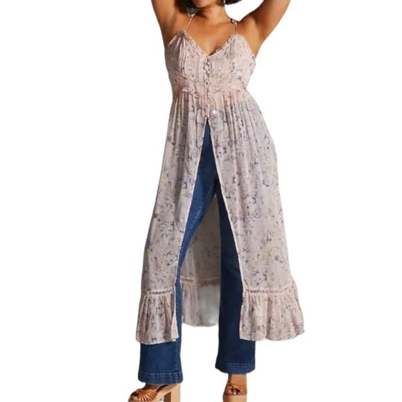 NWT | Anthropologie | Sheer Floral Dress - Picture 2 of 8